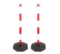 Borne de sécurité durable for le contrôle du trafic et la gestion des foules(Red,112cm 2pcs)