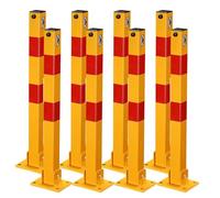 Borne De Sécurité En Acier, Borne De Verrouillage De Place De Parking, Barrière De Parking Rabattable Et Verrouillable, Borne De Délimitation Pour La Gestion Du Trafic/Barrières D'Accès, Lot De 8