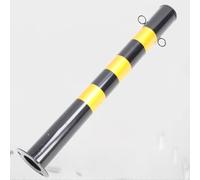 Borne de sécurité en Acier Robuste - Poteau de sécurité Fixe pour allée avec Boucle, Colonne de Verrouillage Anti-Collision pour barrages Routiers et Protection du sous-Sol (1 pièce)
