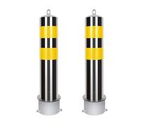 Borne de sécurité for allées, contrôle la circulation et - robuste(Silver (2pcs),15.9cm/6.3in)