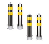 Borne de sécurité for allées, contrôle la circulation et - robuste(Silver (4pcs),11.4cm/4.5in)