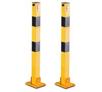 Borne de sécurité Pliable pour Parking, butée de Voiture pour allée, borne de sécurité avec Verrouillage au Sol pour Garage, bloqueur de Place de Parking sécurisé, soluti