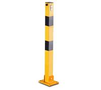 Borne de sécurité Pliante verrouillable pour Parking et Protection des véhicules. Barrière de Parking - Butée de Voiture Pliante pour allée - Borne de sécurité pour garag