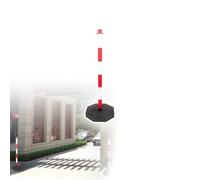 Borne de sécurité portable et remplissable, balise de signalisation détachable avec base sable-eau pour la construction de parkings et de routes, usage intérieur et extérieur, barrière de signalisat