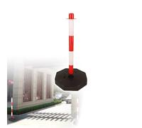 Borne de sécurité portable et remplissable, balise de signalisation détachable avec base sable-eau pour la construction de parkings et de routes, usage intérieur et extérieur, barrière de signalisat