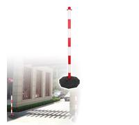 Borne de sécurité portable et remplissable, balise de signalisation détachable avec base sable-eau pour la construction de parkings et de routes, usage intérieur et extérieur, barrière de signalisat