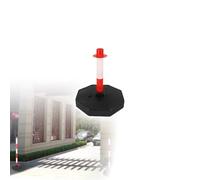 Borne de sécurité portable et remplissable, balise de signalisation détachable avec base sable-eau pour la construction de parkings et de routes, usage intérieur et extérieur, barrière de signalisat