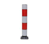 Borne de Sécurité, Poteau Parking Réfléchissante, Poteau de Signalisation, for la Gestion du Trafic et la Protection des Routes(Red)