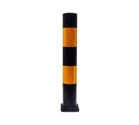 Borne de Sécurité, Poteau Parking Réfléchissante, Poteau de Signalisation, for la Gestion du Trafic et la Protection des Routes(Orange)
