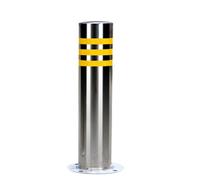 Borne De Sécurité Robuste En Acier Inoxydable Vis incluses | Poteau De Délimitation Très Visible De Type Fixe Pour La Gestion Du Trafic La Sécurité Des Parkings Entrepôts