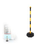 Borne de signalisation portable à remplissage facile, délinéateur de circulation amovible avec base de sable ou d'eau, barrière de sécurité haute visibilité pour parkings, routes, événements et usag