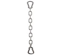 Borne de signalisation verrouillable et amovible - Poteau de barrière de stationnement réfléchissant robuste avec chaîne (55/65/75 cm)(Chain (118in))