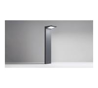 Borne de terre LED solaire 2,2 W alimentée par batterie avec photovoltaïque gris foncé IP54