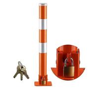 Borne de verrouillage stationnement pliable for voiture, avec 4 boulons d'ancrage gratuits, for zone sensible au trafic