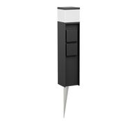 Borne d'éclairage PODEL avec piquet de terre pour extérieur 39cm noir G9