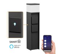 Borne d'éclairage PODEL pour l'extérieur IP44 Smart Home WLAN Alexa 39 cm