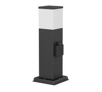 Borne d'éclairage POLLY pour l'extérieur 35cm noir prise de courant in