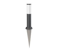 ledscom.de Borne d'éclairage PORU avec piquet de terre pour l'extérieur, IP44, 39cm, anthracite, ampoule E27 471lm incluse, blanc extra-chaud