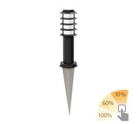 Borne d'éclairage PORU avec piquet de terre pour l'extérieur IP44 grille 39cm [EEK: D]