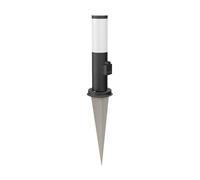 Borne d'éclairage PORU avec piquet de terre pour l'extérieur noir rond 38,5cm