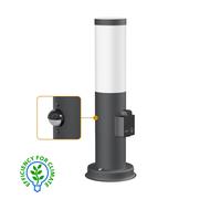Borne d'éclairage PORU capteur pour l'extérieur 38cm anthracite prise in