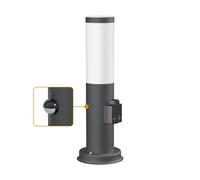 Borne d'éclairage PORU capteur pour l'extérieur 38cm anthracite prise in
