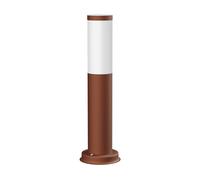 ledscom.de Borne d'éclairage PORU pour l'extérieur, IP44, 39 cm, brun, 1x E27 max. 40W