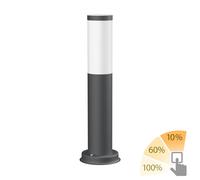 Borne d'éclairage PORU pour l'extérieur IP44 39cm anthracite incl. ampoule E27 [EEK: D]