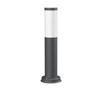 ledscom.de Borne d'éclairage PORU pour l'extérieur, IP44, 39cm, anthracite, ampoule E27 471lm, blanc extra-chaud incluse