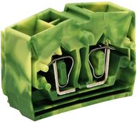 Borne d'extrémité WAGO 264-357 10 mm ressort de traction Affectation: terre vert, jaune