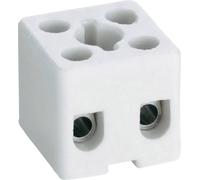 Borne en porcelaine Adels-Contact 157/2 41 22 02 flexible: -2.5 mm² rigide: -2.5 mm² Nombre de pôles: 2 blanc