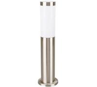 Borne extérieur - ELTRA - En inox mat - IP44 - E27 - 20W max - Ampoule non fournie