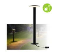 Borne extérieur - PAULMANN - P&S Poller Plate - Anthracite - Angle 360° - 2200K anti-insectes