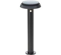 Borne Extérieure - Brilliant - Alvero - Led Et Solaire - Dtecteur De Mouvement - Métal Et Plastique - 4 W - Noir Noir G