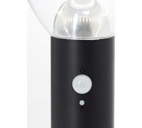 Borne extérieure - BRILLIANT - TULIP - LED et solaire - Détecteur de mouvement - Acier inoxydable et plastique - 4 W - Noir