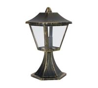 Borne Exterieure ENDURA CLASSIC TRADITION 33cm Alu E27 - Noir/Or LEDVANCE - IP44