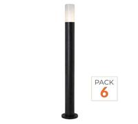 Borne Extérieure LED 1m IP65 220V pour Ampoule E27 - Pack de 6
