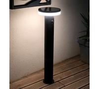 Borne extérieure solaire alto avec détecteur de mouvements noir