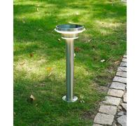 Borne extérieure solaire genova avec détecteur de mouvements inox