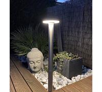 Borne extérieure solaire living avec détecteur de mouvements 85cm inox