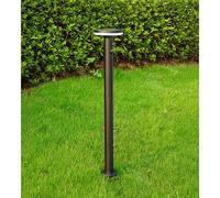 Borne extérieure solaire living avec détecteur de mouvements 85cm noir