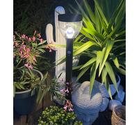 Borne extérieure solaire luna avec détecteur de mouvements noir