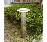 Borne extérieure solaire sun-1000 avec détecteur de mouvements inox