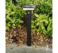 Borne extérieure solaire sun-1000 avec détecteur de mouvements noir