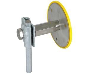 Borne fixe de mise à la terre M10/M12 en acier inoxydable avec collier MV - 478112