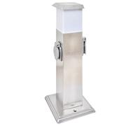 Borne Jardin Électrique 2 Prises avec Lampe Bloc Prises Extérieures vidaXL