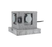 Borne jardin ip44 4 x 16a + 2 interrupteurs câble h07rn-f 3g1,5mm², 4,5mètres -