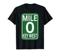 Borne kilométrique Key West, Floride, itinéraire zéro, Panneau T-Shirt Graphique avec Valeur