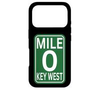 Borne kilométrique Key West, Floride. Parcours zéro en 2025 Coque pour iPhone 17 Pro