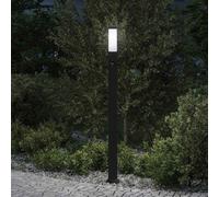 Borne lumineuse avec détecteur 110 cm Noir IP44 vidaXL
